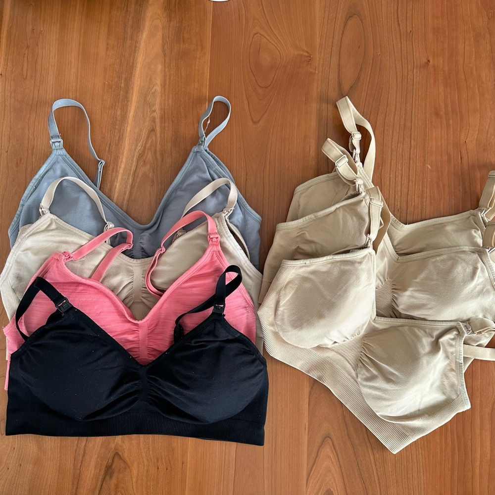 7 Nursing Bras Size LG - Motherhood Maternity